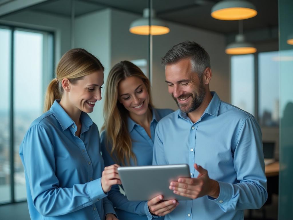 Team of travel planners collaborating